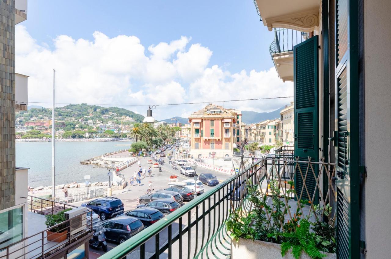 Alla Casa Rosa Al Mare, Central Seafront Stay With Free Private Garage, Air Conditionig, Wi-Fi, Ideal Choice For A Relaxing And Exciting Coastal Escape Rapallo Exteriér fotografie